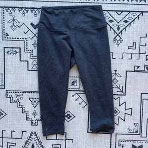 NOBULL High Rise Crop Matte Charcoal